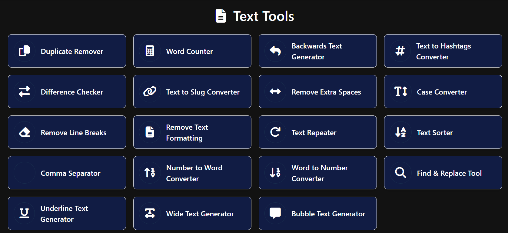 Best Free Online Text Tools for Writers, Developers & Professionals | Seo Tools Space